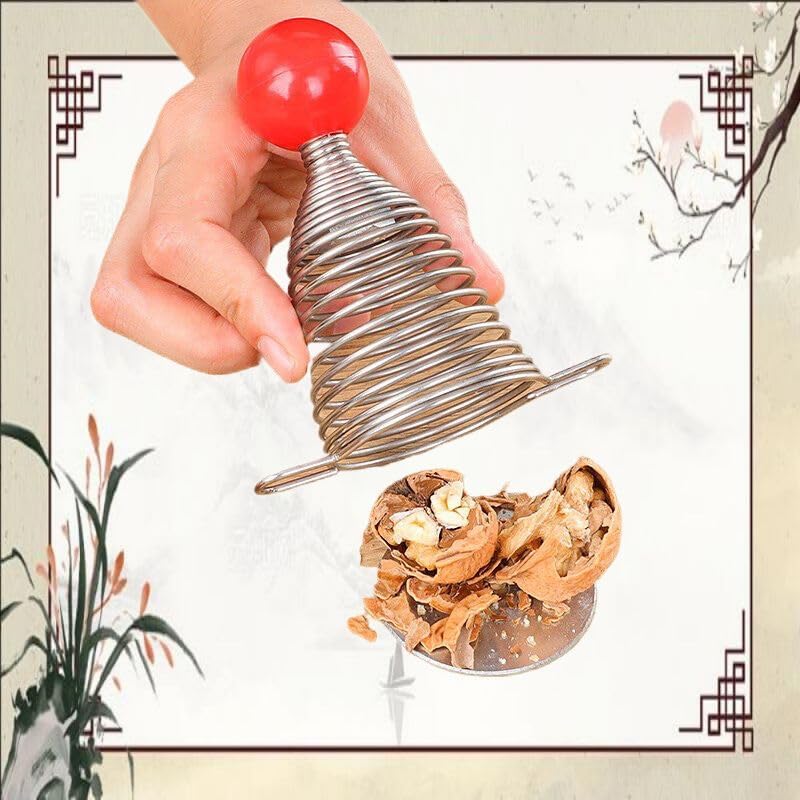 核桃夹 Nut Crackers Nutcracker for Walnuts, Nut Cracker Kitchen Tool 子家用不锈钢弹簧开核神器开夏威夷果山核桃榛子夹坚果开壳神器 Household Cleaning，Kitchen Storage Essentials
