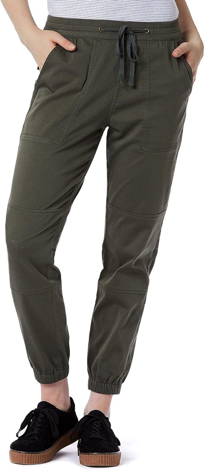 UNIONBAY Women's Soft Stretch Sateen Drawcord Jogger