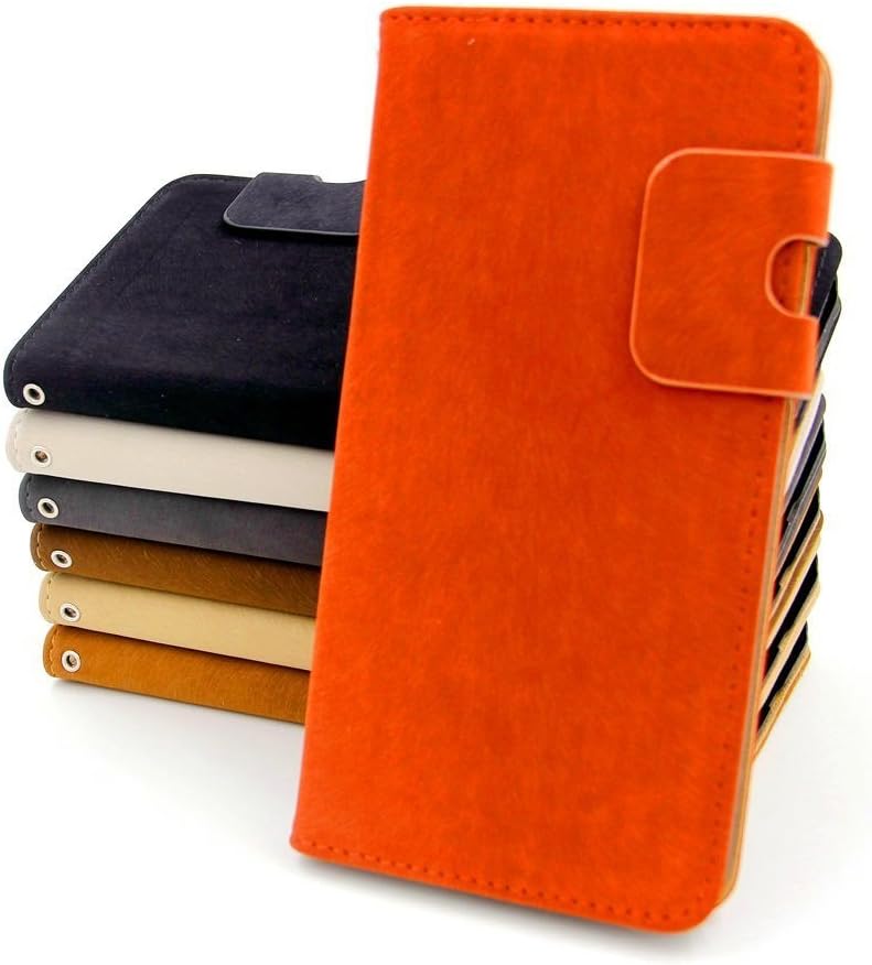 iPhone 6 Case, Nvwa Caseology [Stand View] Apple iPhone 6 (4.7" inch) Case Premium PU Nubuck Leather [Wallet Case] with Built-in Media Stand, ID Credit Card / Cash Slots and Inner Pocket (i6 - Wallet Red)