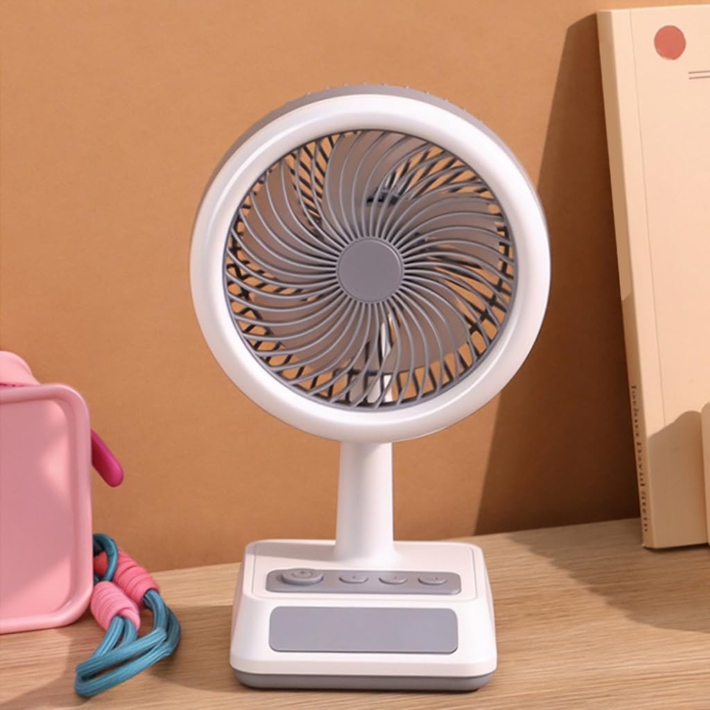 Cooling Fan with 3 Speed Adjustable Direction Rechargeable Desk Outdoor Desk Fan
