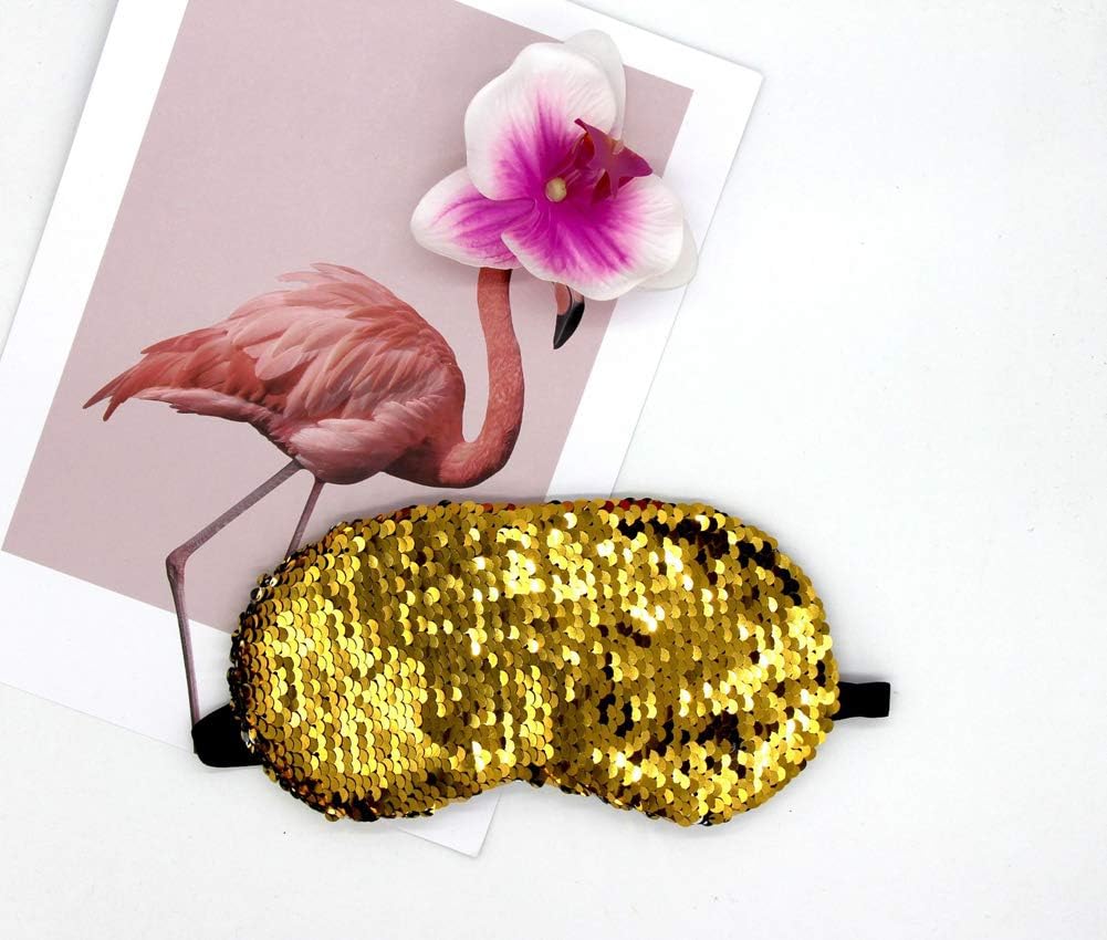 FSSTUD 6 Pcs Glitter Mermaid Sequins Sleep Sleeping Eye Mask Elastic Eye Cover Shade Blindfold Women Teens Girls - Image 5