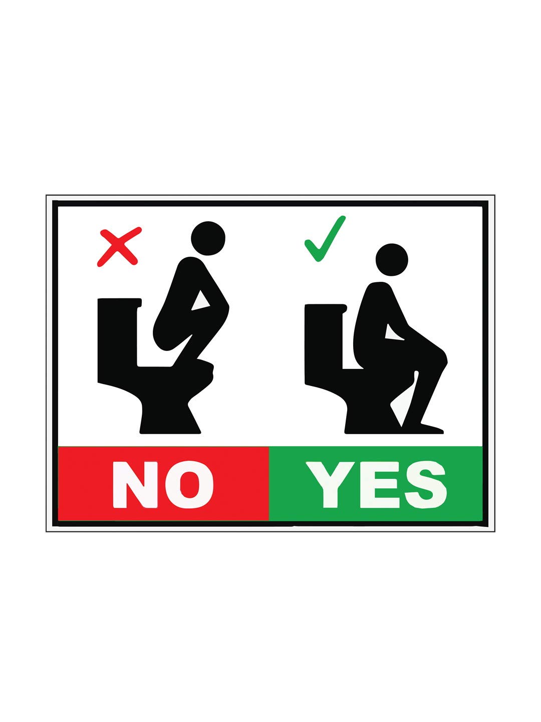 999Store restroom signage office supplies sunboard toilet sticker signage s washroom sign Sitting Position sticker board sign Board Multicolor (30x22.5 Cm) (B07P95J4ZH) Amazon Price History, Amazon Price Tracker