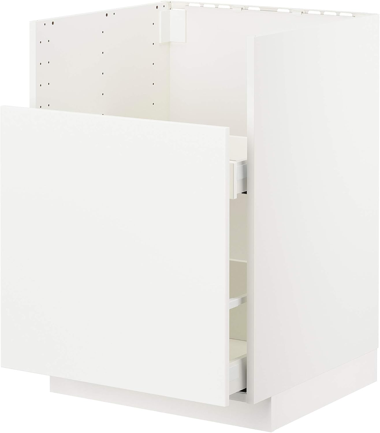 ProTuning METOD bc f BREDSJÖN snk/1 frnt/2 drws、60x60 cm、ホワイト