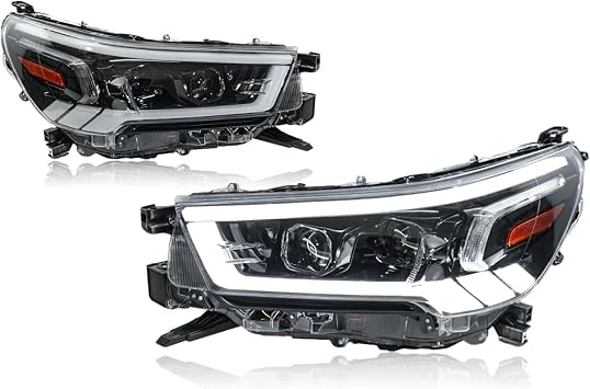 Car Lights Compatible With Toyota Hilux Revo Headlight 2021-2024 LED Projetor head Lamp Daytime Running Light Automotive Accessories