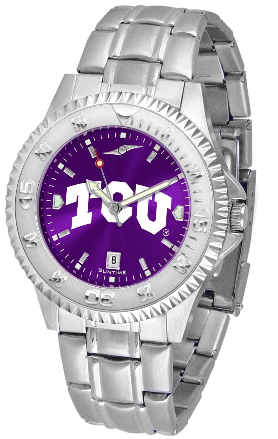 SunTime Men's Competitor 40mm Quartz Watch, 20mm Stainless Steel Strap, Anochrome Dial