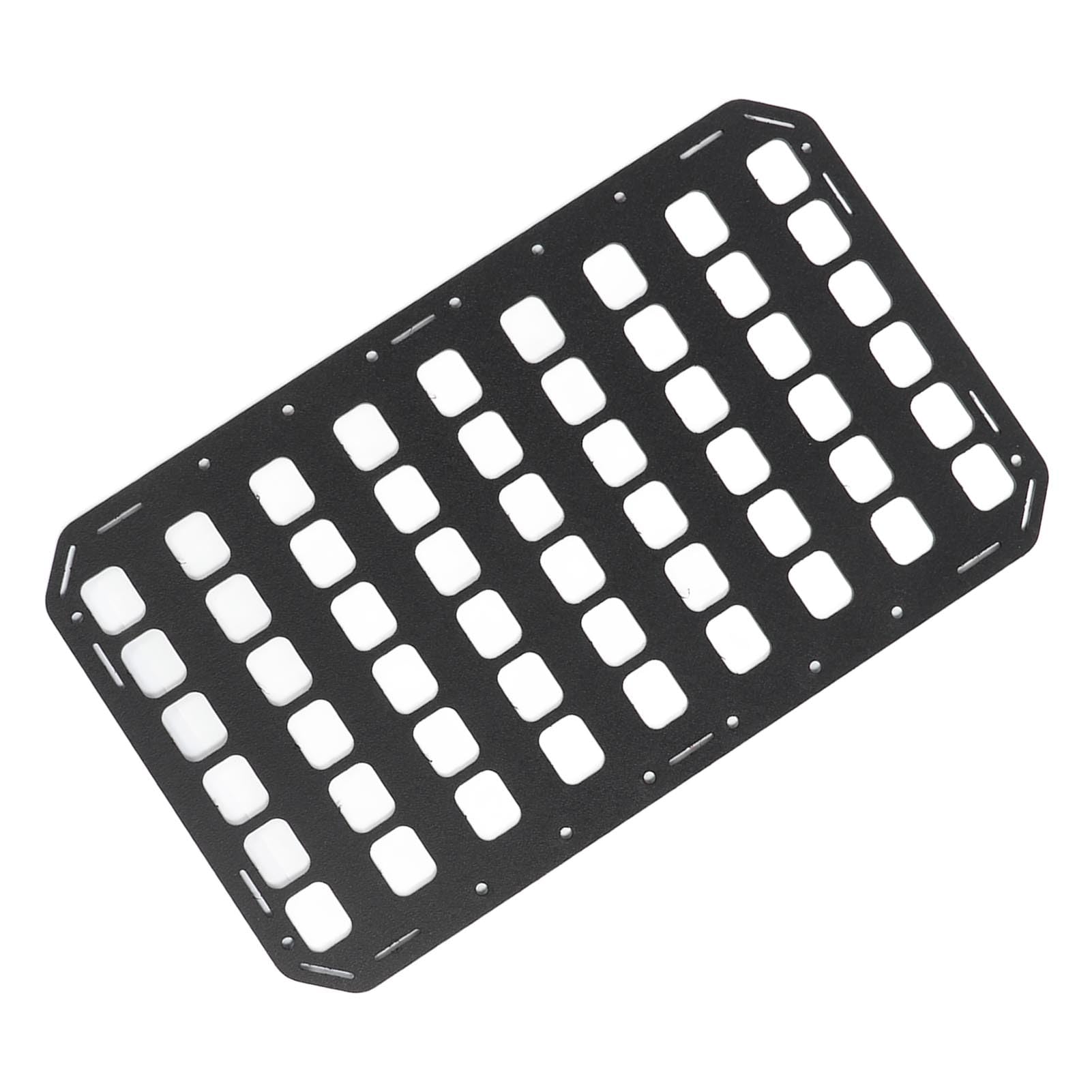 Sztywna Wkładka Panel MOLLE PP Przenośny Organizer na Sprzęt Plecak Panel do Przechowywania Sprzętu z Uchwytem do Noszenia Pasek na Woreczki Czarna Sztywna Wkładka Panel MOLLE PP