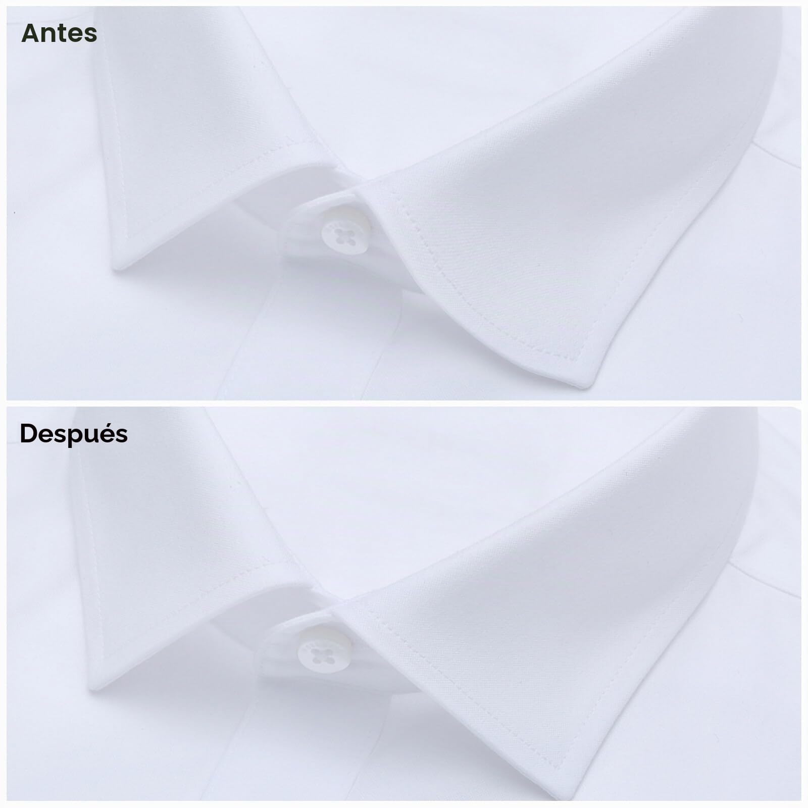40 piezas de collar de metal para camisa de acero inoxidable con caja de almacenamiento y 10 imanes, para la mayoría de camisas de negocios para hombre (4 tamaños)