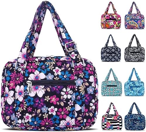 Lost Deer Bible Cover for Women with Adjustable Straps, Large Study Bible Carrying Case Bag with Zip Pocket, 10x7x2.7 Inches