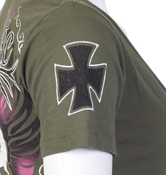 Archaic by Affliction Women's T-Shirt Love Skull