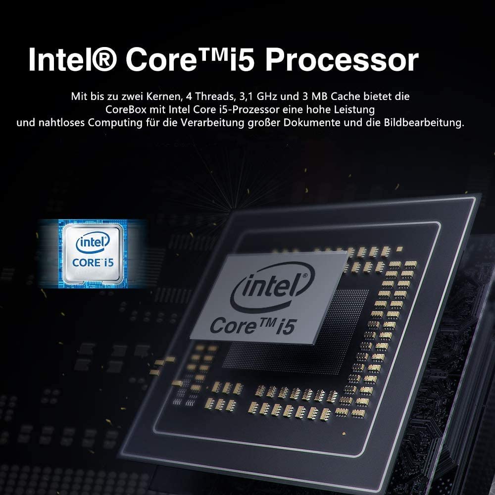 CHUWI CoreBox Mini pc, Ordenador de sobremesa Intel Core i5-8259U