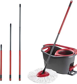 JHEUAYK Telescopic Replacement Handle Spin Mop Pole Handle Replacement 48" Extended Handle, Mop Handle Cleaning Tool Accessories for Floors, Walls, Ceilings, Windows