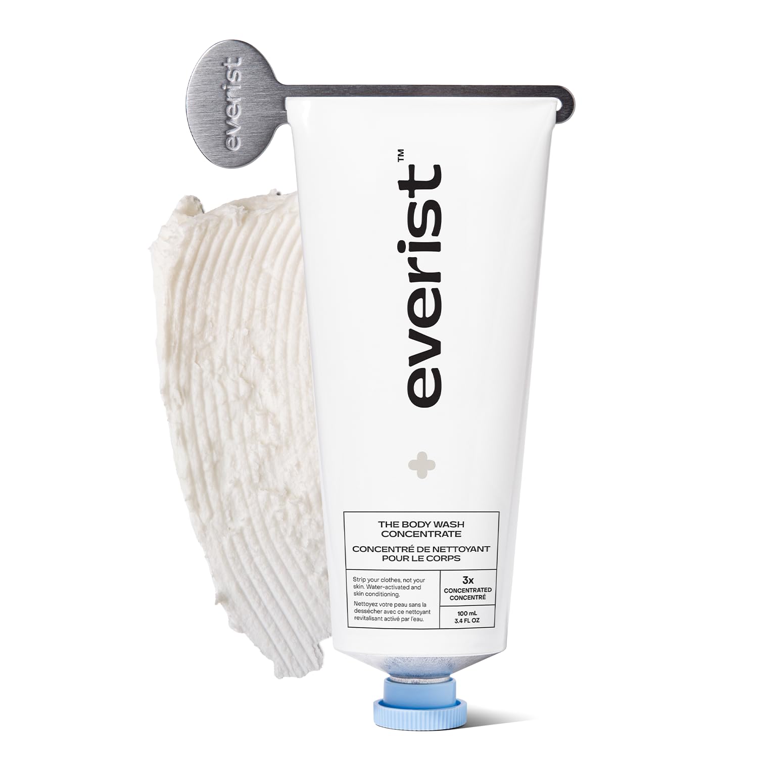 Body Wash Concentrate – Waterless Hydrating Cream Cleanser with Aloe Vera & Glycerin – Skin-Soothing, Plant-Based, Vegan – 3.4 fl oz