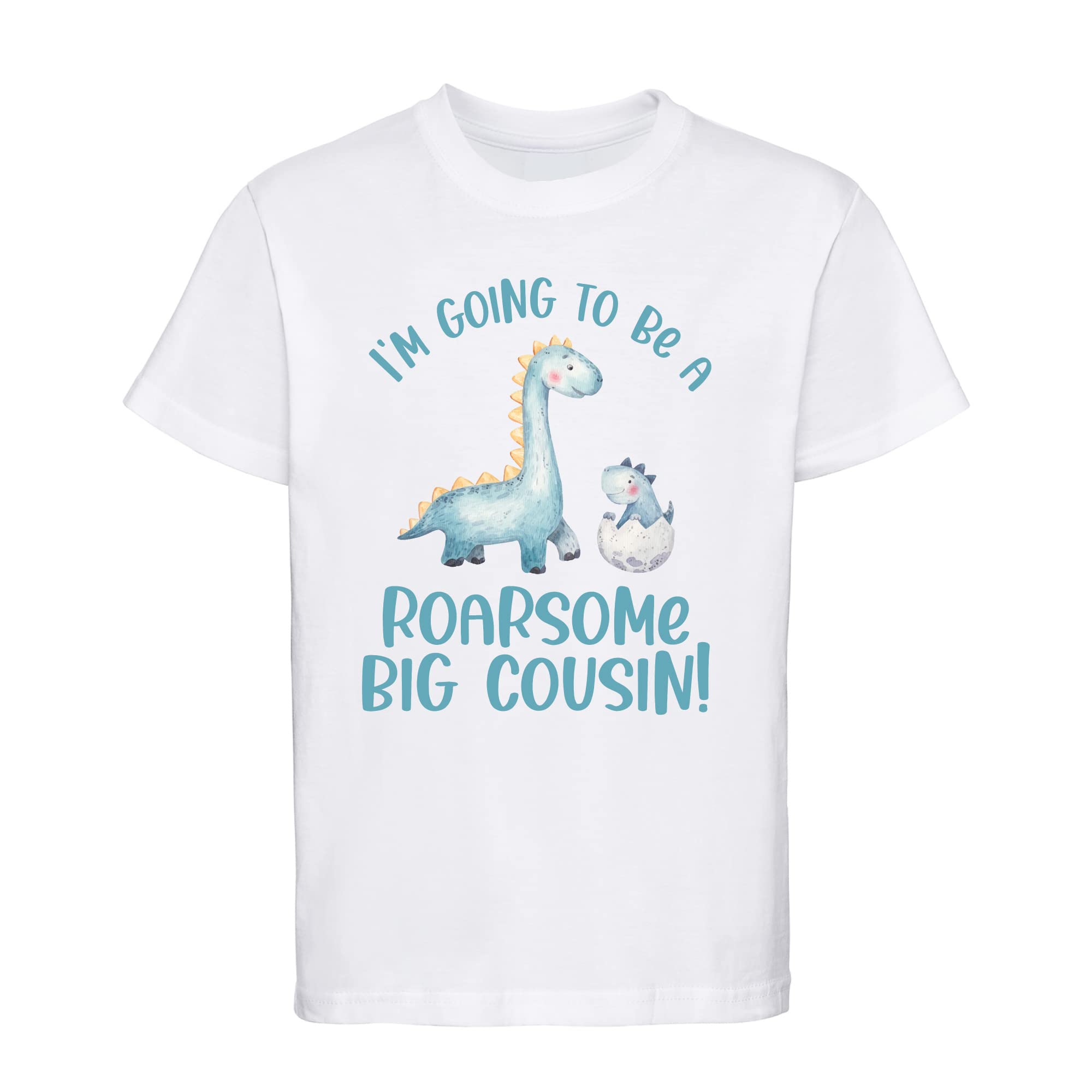 Roarsome Big Cousin Dinosaur T-Shirt for Kids – Fun Baby Announcement Tee, Cute Dino Graphic, 100% Cotton