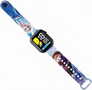 Reloj digital de cuarzo para niñas con luces LED, correa de silicona colorida para niñas, regalo para niñas de 3 a 10 años, Elsa Anna Frozen, empaquetado en caja de regalo, rosso, japonés