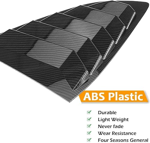 Vista 12 de LEXLEY Rejillas laterales traseras estilo carreras, rejilla de ventilación de aire/cubiertas de pala para Honda CRV 2017 2018 2019 2020 2021 Negro