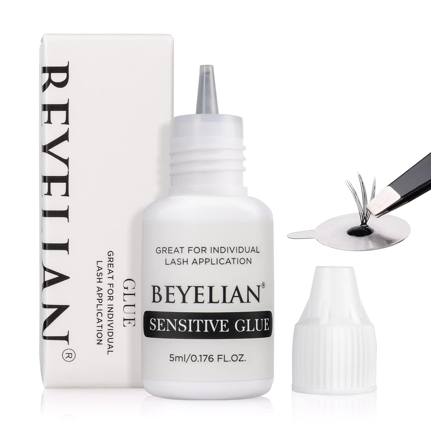 BEYELIAN Individual Lash Glue, DIY Lash Clusters Glue, 34 Sec Drying