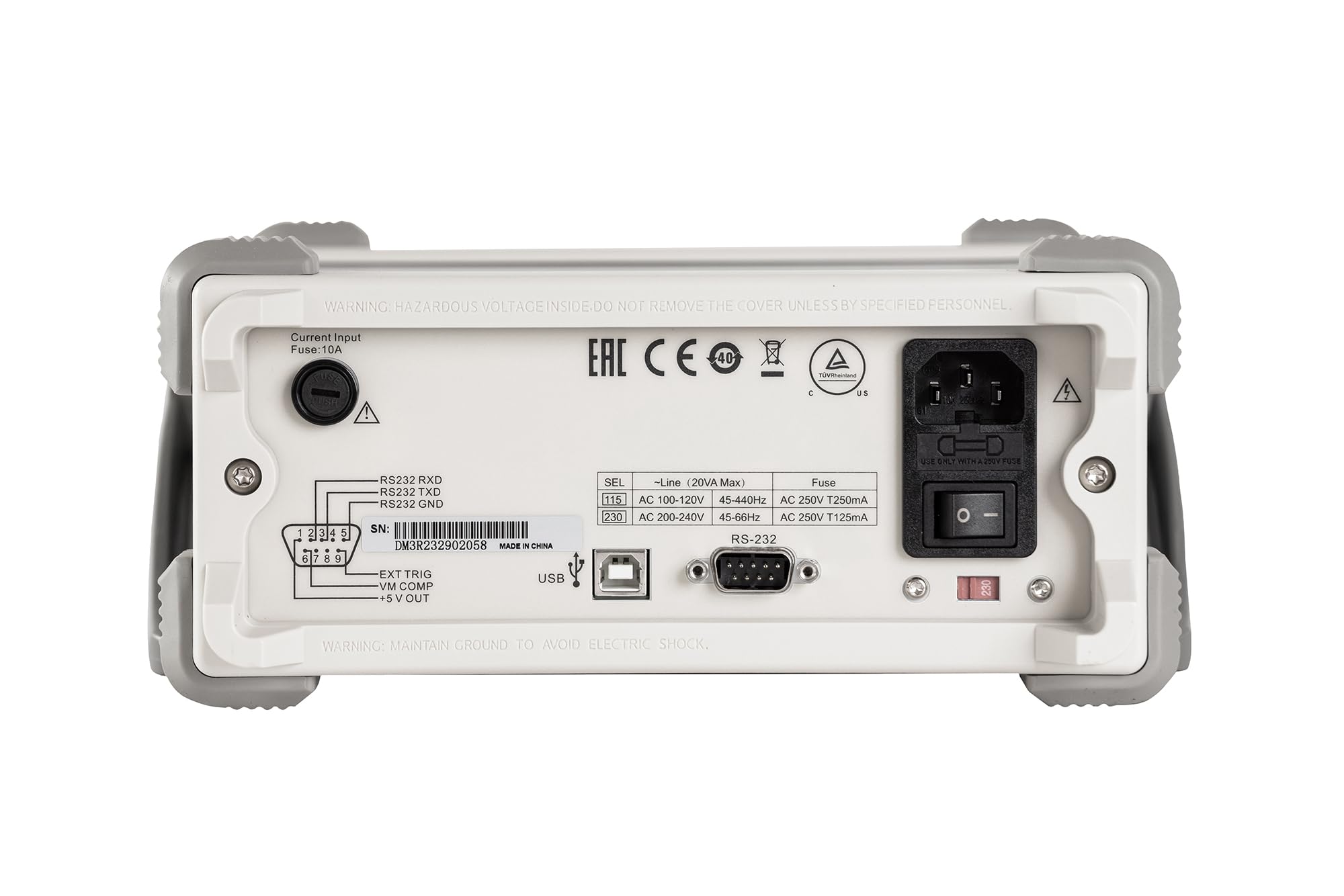 RIGOL DM3058E Multímetro digital,TRMS de 5½ dígitos,precisión DCV del 0,015%,velocidad de lectura de 123 rdgs/s,memoria de 2000 puntos, pantalla monocromática (256 x 64 píxeles), garantía de 3 años.