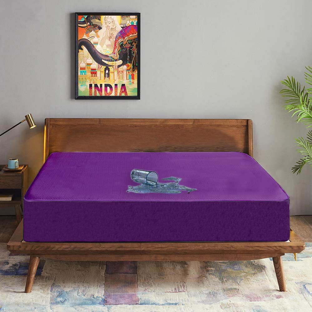 Trance Cotton Feel Terry Ultra Soft Waterproof Mattress Protector |Hypoallergenic Mattresses Cover (72x72 inch | 6x6 feet, Plum - Pack of 1) (B0D9CXF3BM) Amazon Price History, Amazon Price Tracker