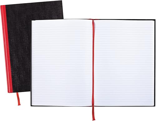 Vista 2 de Black n' Red-Cuaderno de tapa dura, encajonado, grande, negro, 96 hojas con reglas, paquete de 1 (D66174)