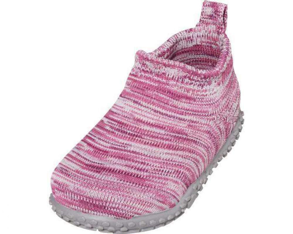 Playshoes Strick, Unisex Kids’ Low-Top Slippers, Pink (Pink 18), 6 UK (22/23 EU)