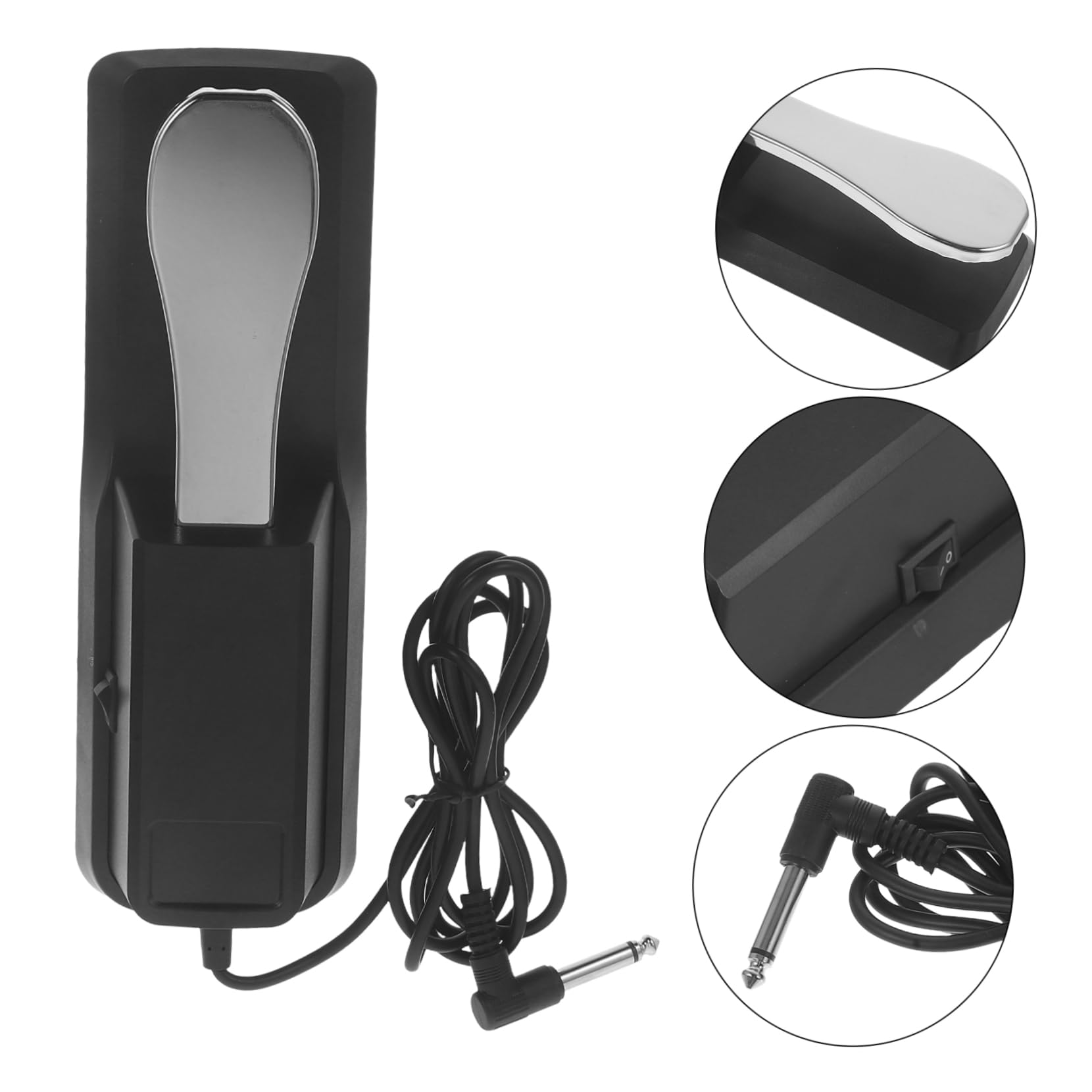 Totority Multi-use Sustain Pedal for Keyboard Durable Safe Material for Performance