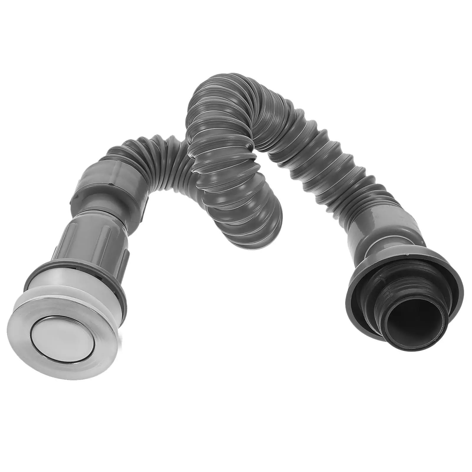 1 Stück Abflussrohr PVC Flexibler Schlauch Leichter erweiterbarer Abfall Küchenbecken Einzelwaschbecken Abflussschlauch Badezimmer Sanitärteile