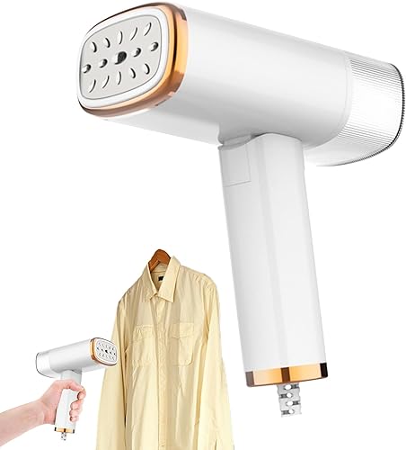 Miniatura 6 de Vaporizador para ropa, 2 modos para planchar en húmedo y seco, vapor de ropa de 1000 W de potencia fuerte con tanque de agua de 3.4 fl oz e