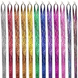 Aimoerfan Hair Tinsel, Sparkling Hair Tinsel Extensions, Hair Glitter Strands, Hair Tinsel kit, 47...
