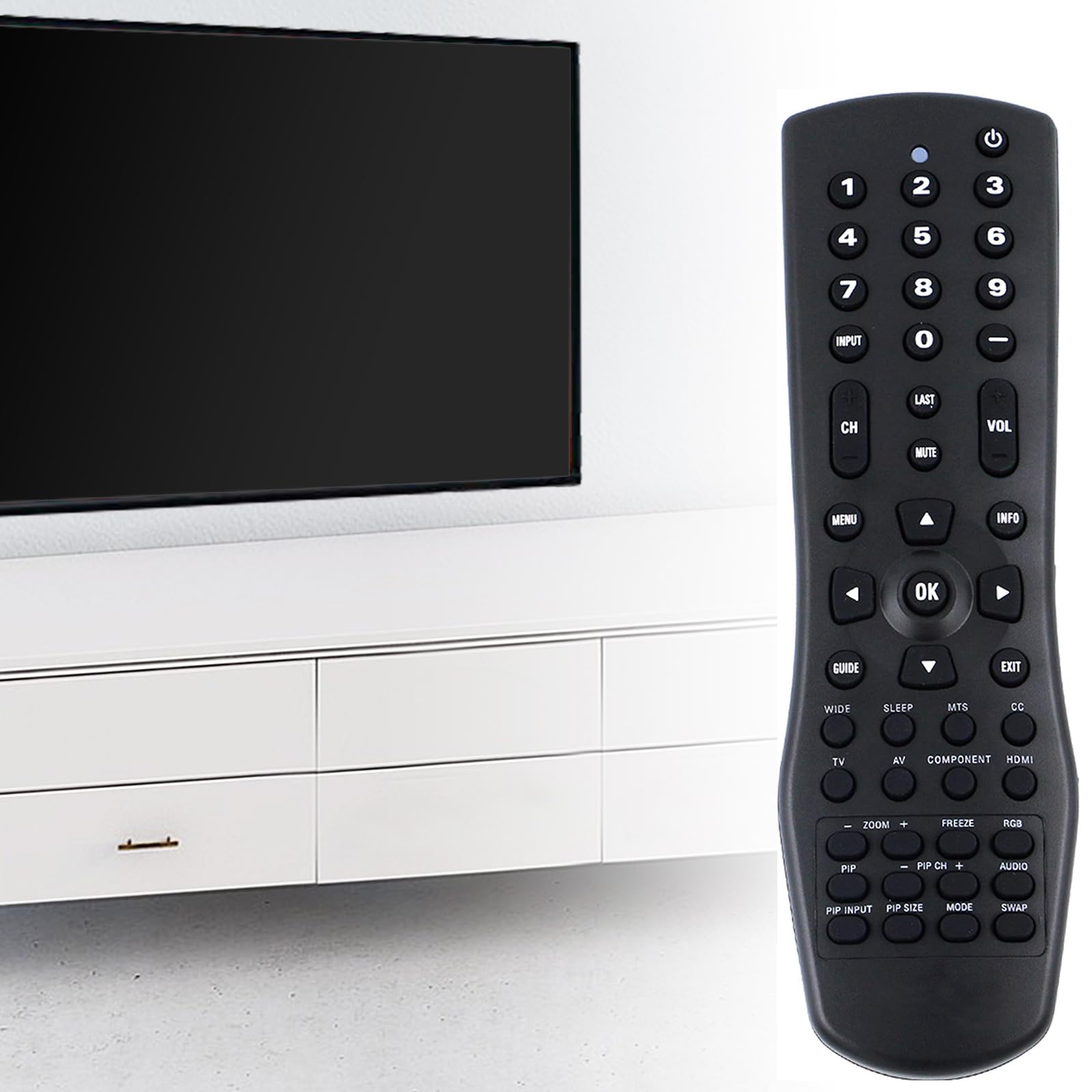 New VR1 Replace Remote Control Fit For Vizio TV VX52L VX42L VW42L VW37L VW26L VW22L VU42L VS42L VA26L VA22L VA220E VA19L L42 L37 L32 GV47L GV46L GV42L