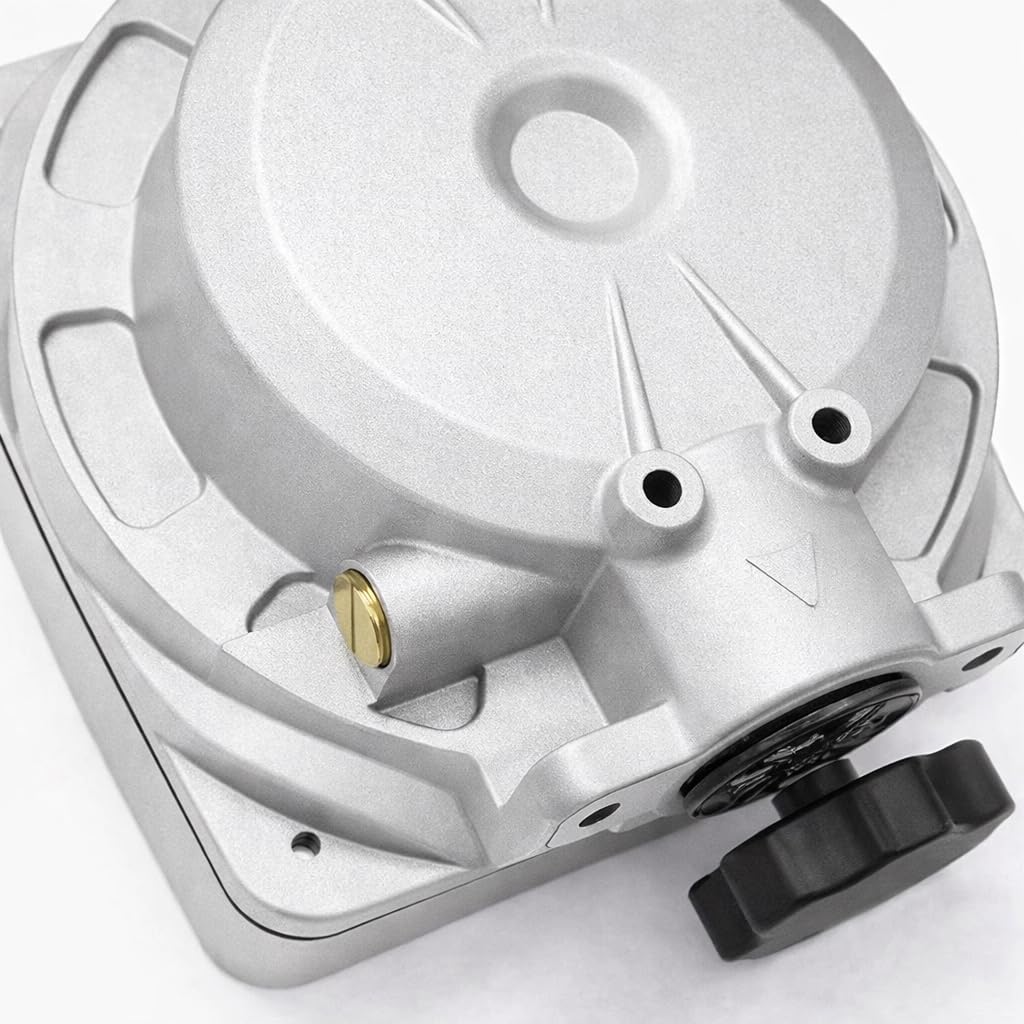 KATSU 4 Chiffres Compteur de Débitmètre de Mazout Diesel, Réservoir de Transfert de Pompe à Carburant Débitmètre Mécanique 3,5 Bars Précision 1%