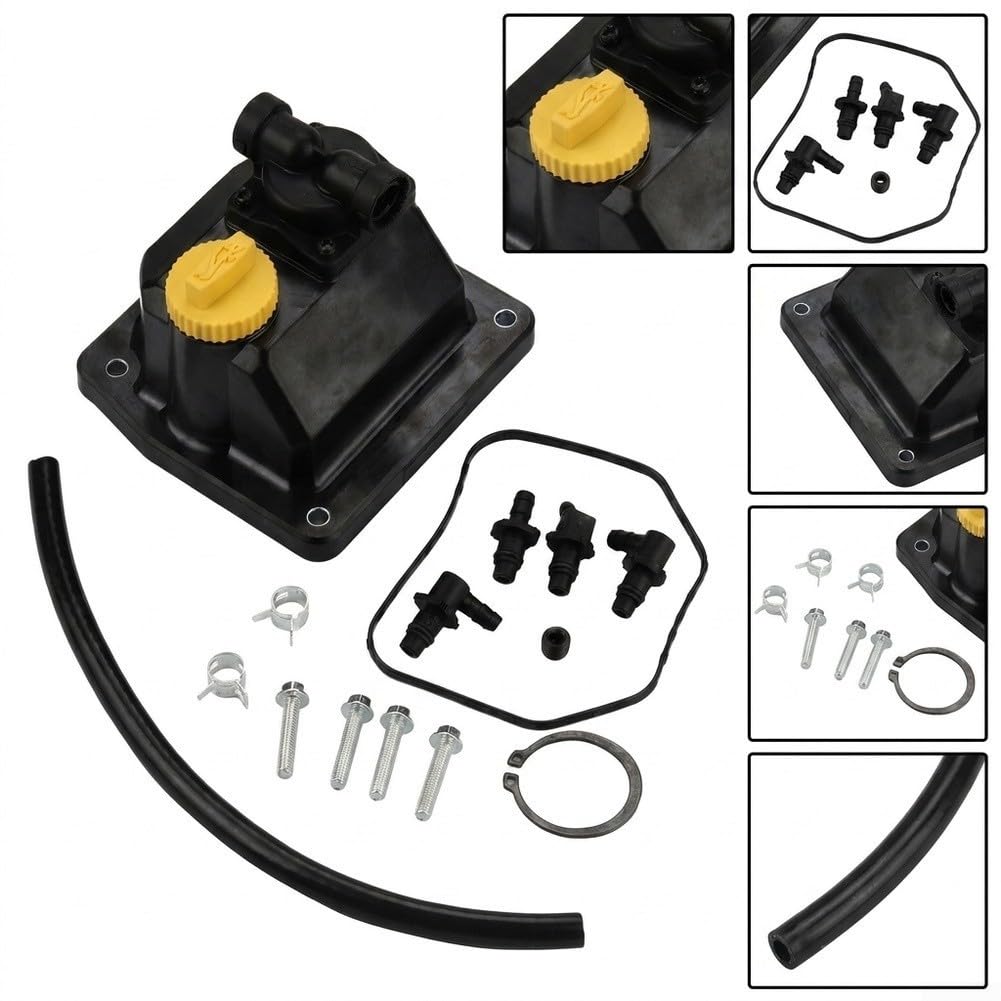 Tapa Válvula Plástico Negro para Motor Cortacésped