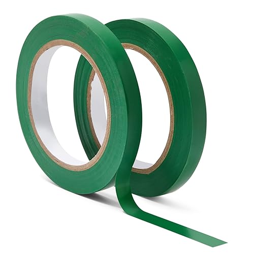 2 rollos de cinta de vinilo a rayas, 12 pulgada x 36 yardas, cinta para suelo de gimnasio para marcar vehículos, líneas de rejilla de almacén,