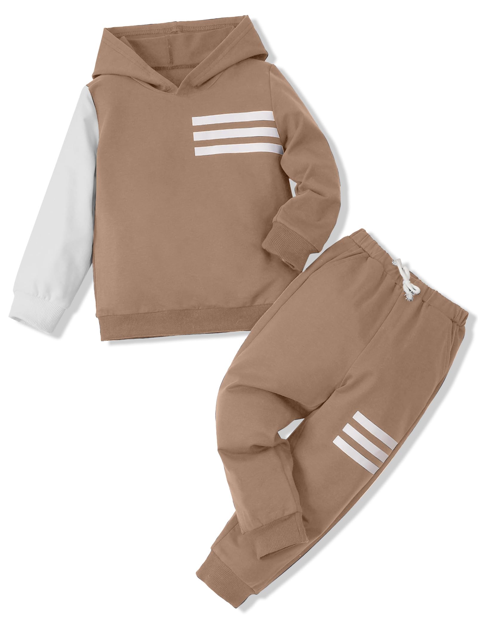 Toddler Boy Clothes Long Sleeve Hoodie Sweatsuits Tops and Pants 2Pcs Boys Fall Winter Outfits Set