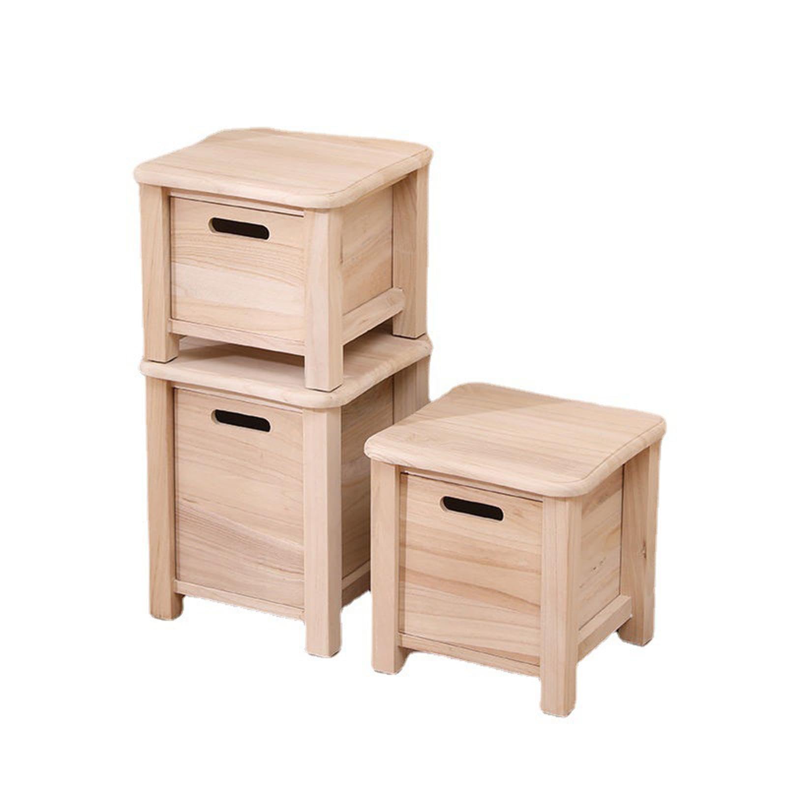 Einzigartige Aufbewahrungsbox für den Schreibtisch, ideal für Schule, Büro oder Homeoffice. Mit 3 Fächern zur Aufbewahrung von Scheren, Stiften, Holz, 30x30x30cm