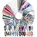 Produktbild FLOFIA 86 Farbe Nagel Transferfolie Sticker Nail Art Transfer Aufkleber Nail art Folie Nagelfolie Transfer Nail Wraps transferfolie Sticker Aufkleber 20 x 4cm