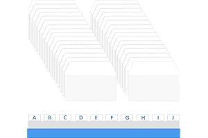 Zonon Sticky Tabs, 1.6 x 2 Inch Writable Marking File Tabs