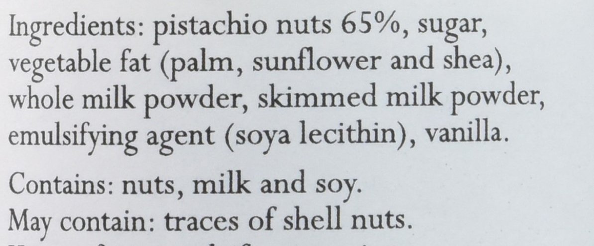 Vincente Sicilian Cream of Pistachio Nut Spread, 7.05 Ounce