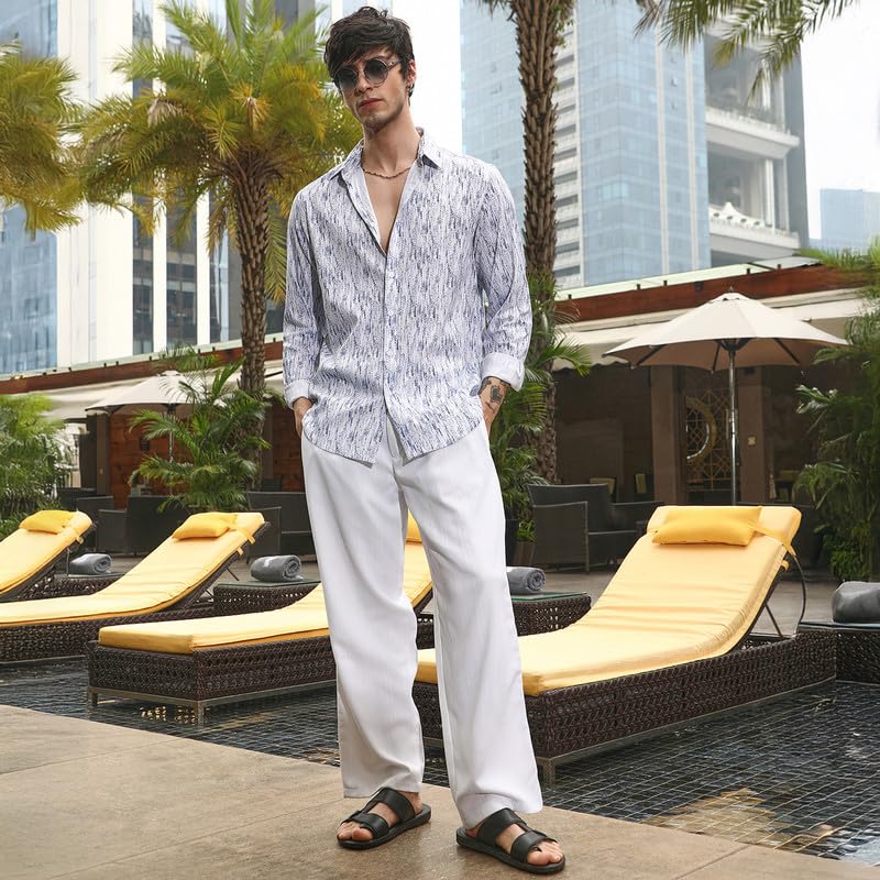 Image of CAHOOT Men's Olive Shirt Casual Wear | Shawl Collar | Long Sleeve | Button Closure | Shirt Crafted with Comfort Fit for Everyday Wear