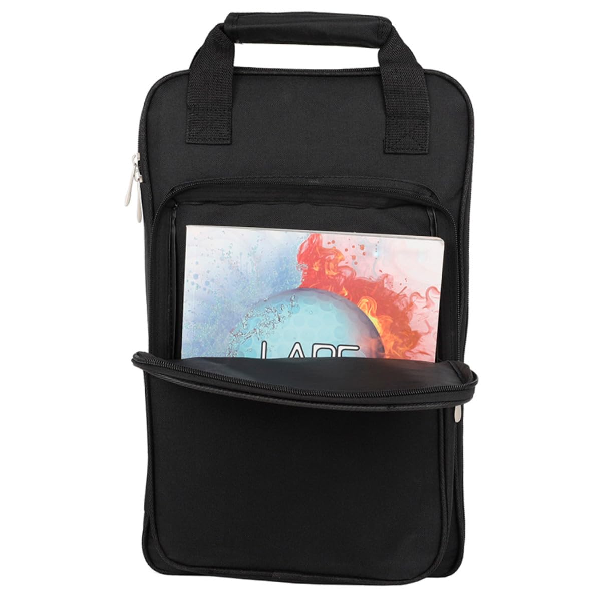 Levemolo Borsa con Ampia Capacità Porta Bacchette Batteria Nero Oxford Resistente e Trasporto Comodo e Tracolla Regolabile, per Festa Scuola Decor