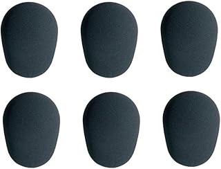 Proel WS6MBK Set di numero 6 coperture medie in spugna antivento per microfono Nero