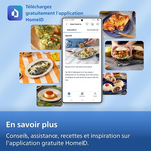 Philips Airfryer 3000 Series - 6.2L, Cooking Window, 16-in-1 Airfryer, RapidAir Plus Technology, Fat Removal, HomeID Recipe App, Easy to Clean (NA330/00) - 10