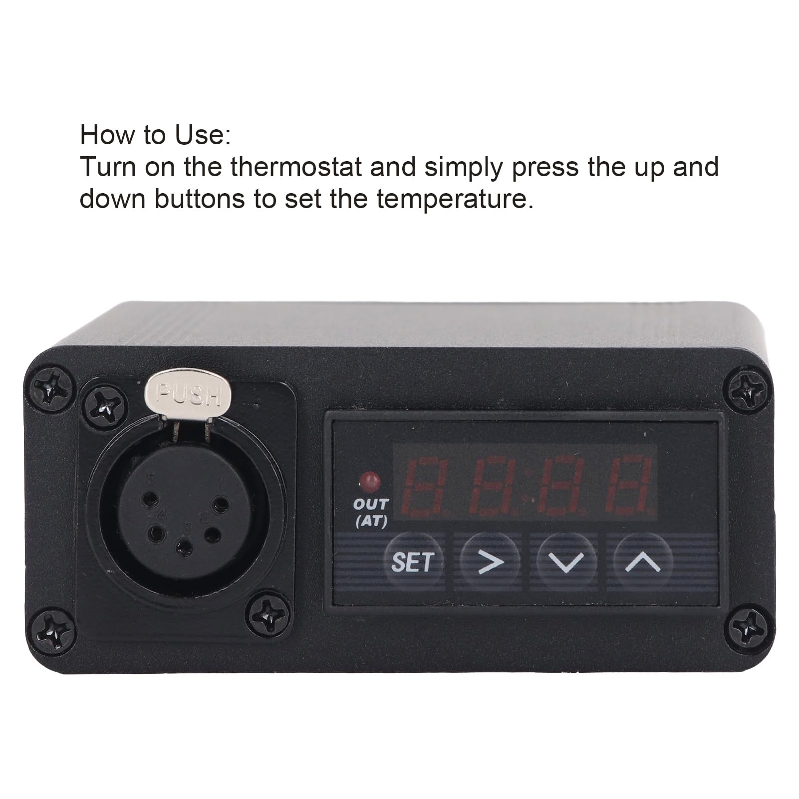 Haofy Controlador de Temperatura de Bobina de Calentamiento con Pantalla Clara, Termostato de Control de Temperatura Fácil para Laboratorio