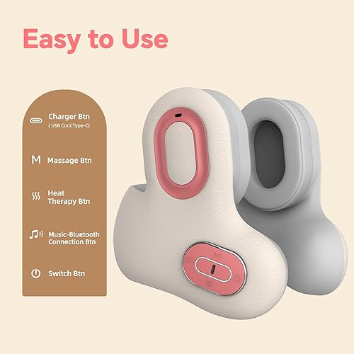 Miniatura 7 de Almohada de cuello para viaje en forma de U con auriculares Bluetooth, almohada de espuma viscoelástica para avión para soporte de cabeza, diseño