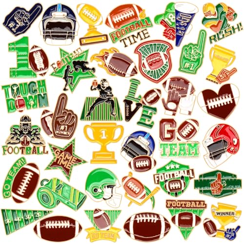 DTOFOOT 36PCS Football Enamel Pins Bulk Sports Lapel Pins Football