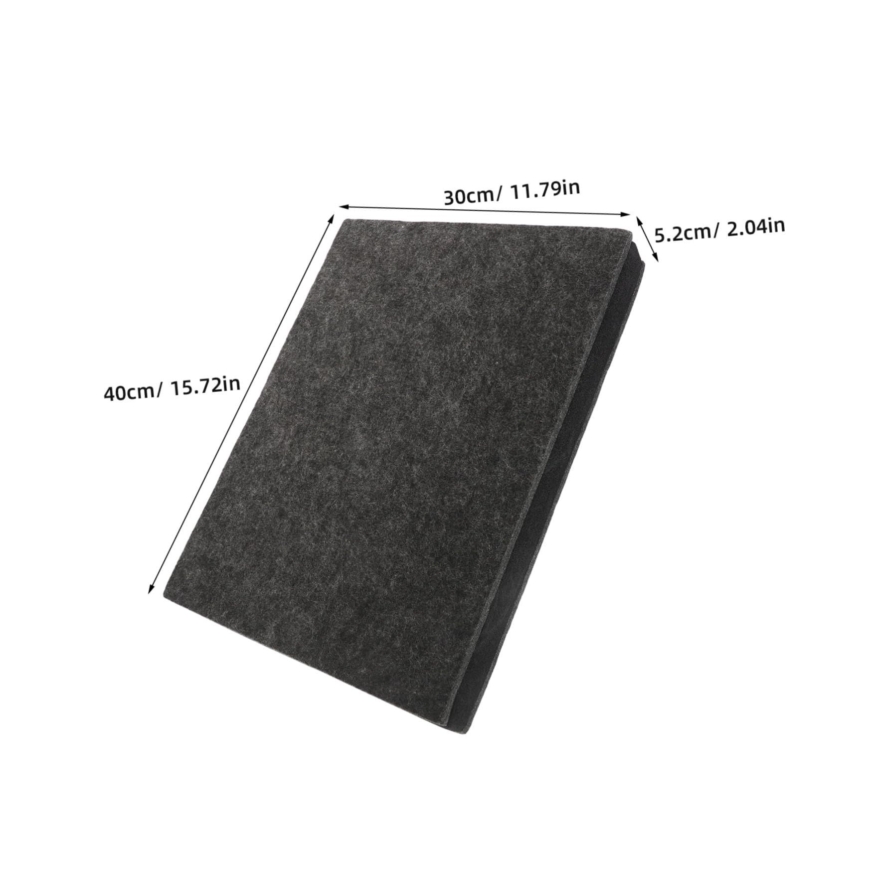 Tappeto Isolante Subwoofer 40x30 Cm, Cuscinetto Antivibrazioni | Poliestere Nero, Uso per Speaker e Bassi, Compatibilità, Tono Elegante e Semplice
