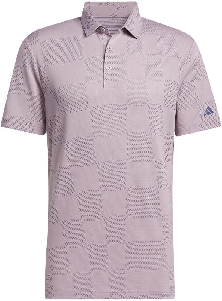 Adidas Mens Ultimate365 Textured Jacquard Polo Shirt
