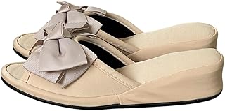 Vivienne(ヴィヴィアン) 【 美脚プリンセス ルームシューズ リボン ベージュ Lサイズ 24.5cm 】 4cmヒール PVC裏底 スリッパ エステサロン ネイルサロン 71018SP-BB-BE