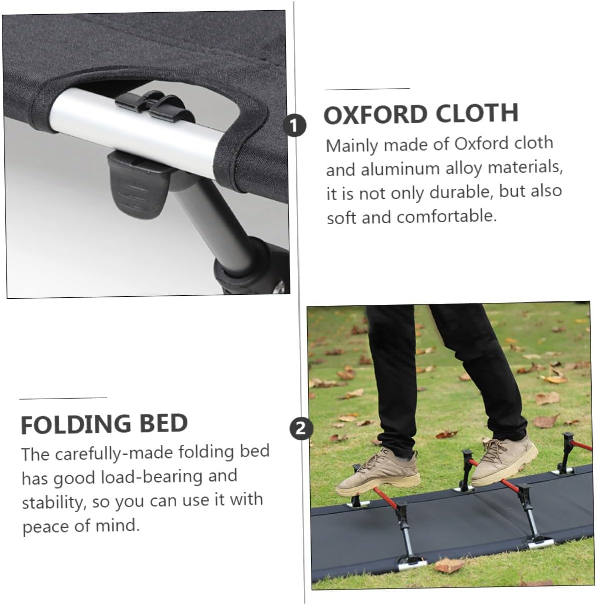 Bed for Camping Portable Folding Sleep Bed Outdoor Gear Easy to Assemble