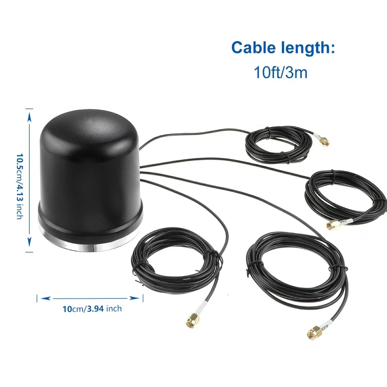 4x4 MIMO Omnidirezionale Low Profile Wide-Band 4G LTE 5G Base Magnetica Antenna Esterna per Aumenta le Prestazioni di Router 4G/5G Gateway Hotspot Verizon AT & T T-Mobile RV Home Internet, Slinkdsco
