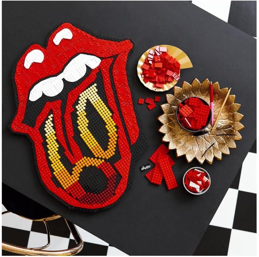 Lego® Art The Rolling Stones 31206 Building Kit; Wall Art Memorabilia or Hobby Gift for Rock Music Fans and Adults